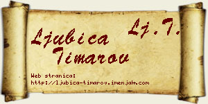 Ljubica Timarov vizit kartica